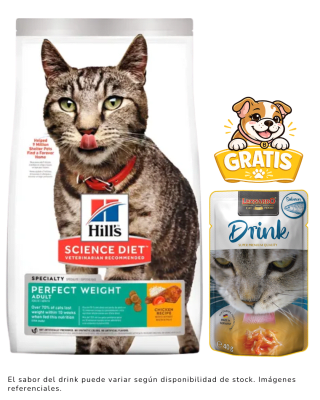 Hills SD Feline Perfect Weight 1.36kg + 1 drink gratis