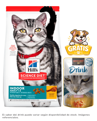 Hills SD Feline Indoor Adult 3.2kg + 1 drink gratis