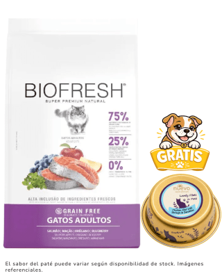 Biofresh GF Gato Adulto de Salmón 1.5kg + 1 paté gratis