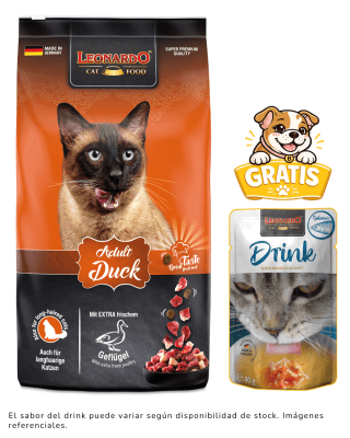 Leonardo Adulto Duck 7.5kg + 1 drink gratis