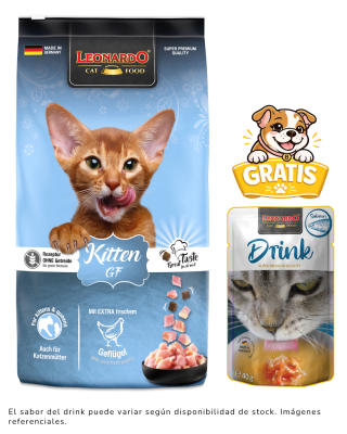 Leonardo Kitten GF 7.5kg + 1 drink gratis