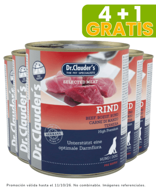 Dr Clauders Dog Rind (Res) - 800gr promoción 4 + 1 gratis