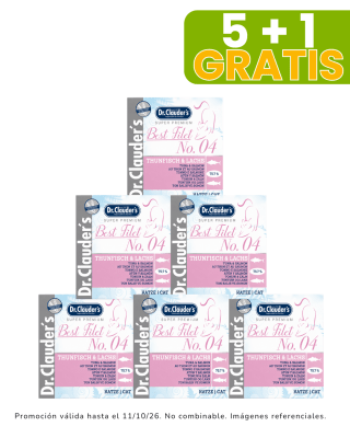 Dr Clauders Cat Adult BF #04 (atún y salmón) 70gr Promoción 5 + 1 gratis