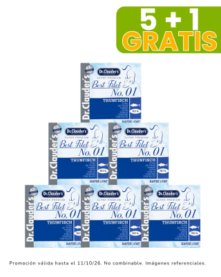 Dr. Clauders Cat Adult BF #01 Atún - 70gr promoción 5 + 1 gratis