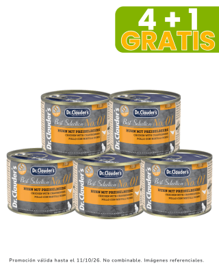 Dr Clauders Cat BS No 01(pollo con arándanos) 200gr promoción 4 + 1 gratis