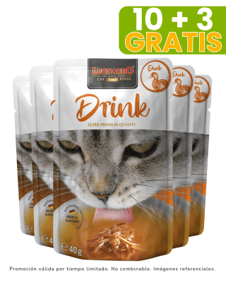 Leonardo Drink Pato - 40gr promoción 10 + 3 gratis
