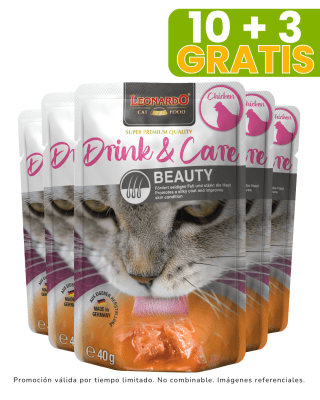 Leonardo Drink & Care Beauty 40gr promoción 10 + 3 gratis