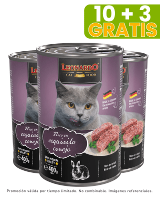Leonardo Quality Selection Conejo 400gr promoción 10 + 3 gratis
