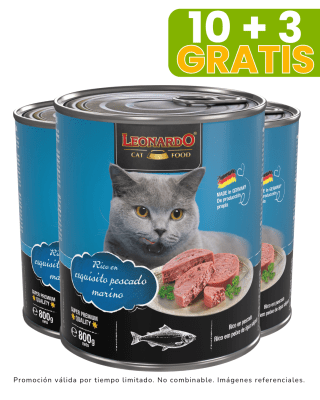 Leonardo Quality Selection Pescado 800gr promoción 10 + 3 gratis