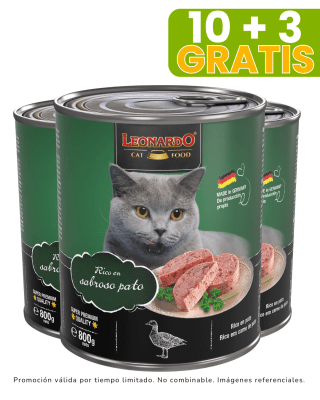 Leonardo Quality Selection Pato 800gr promoción 10 + 3 gratis