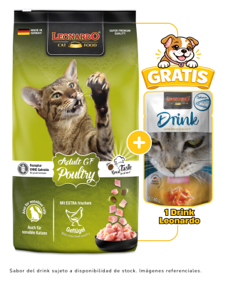 Leonardo GF Poultry 7.5kg + 1 Drink Leonardo gratis