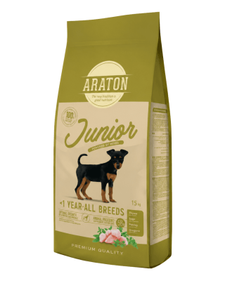 Araton Dog Junior All Breeds Pollo, Pato y Pavo 15kg