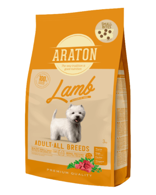 Araton Dog Adulto Small Bites Cordero 3kg