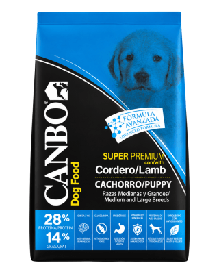 Canbo Cachorro Super Premium Cordero Razas Medianas y Grande 15kg