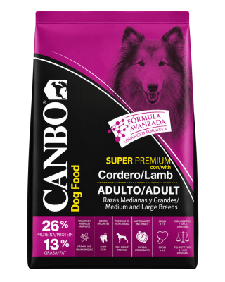 Canbo Adulto Super Premium Cordero Razas Medianas y Grandes 3kg