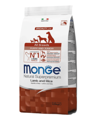 Monge Canine Puppy Cordero y Arroz 2.5kg