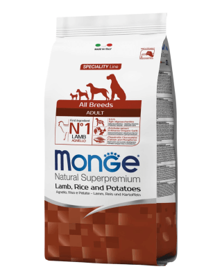 Monge Canine Adulto Cordero, Arroz y Papa 2.5kg