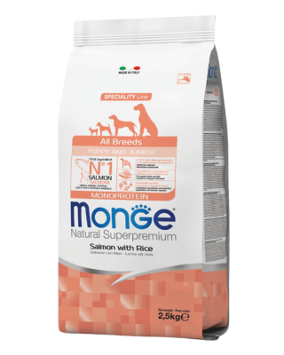 Monge Puppy Salmón y Arroz 2.5kg