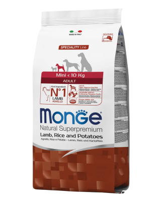 Monge Canine adult mini cordero, arroz y papa 7.5kg
