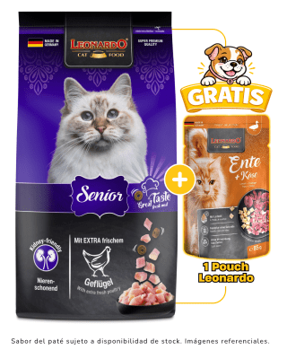 Leonardo Adult Senior 1.8kg + 1 pouch Leonardo gratis