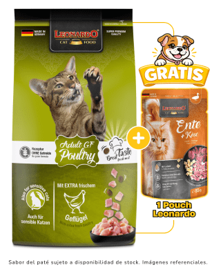 Leonardo GF Poultry 1.8kg + 1 pouch Leonardo gratis