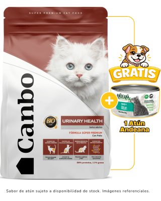 Canbo CAT Adulto Urinary Health 3kg + 1 lata Andeana gratis
