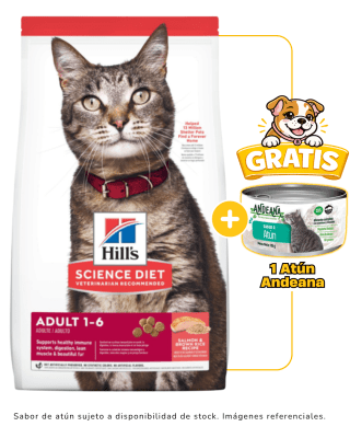 Hills SD Feline Adulto Salmón 1.59Kg + 1 lata Andeana gratis