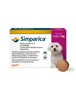 Simparica 10mg 2.5 a 5kg x 1 tableta