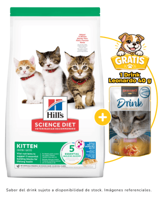Hills SD Kitten Ocean Fish 1.58kg + 1 Drink Leonardo gratis