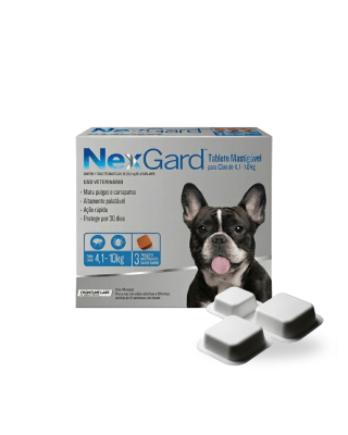 Nexgard Para Perros De 4.1 A 10kg X 3 tabletas