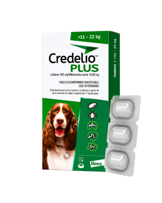 Credelio Plus 11kg -22kg (450 mg) x 3 Tabletas