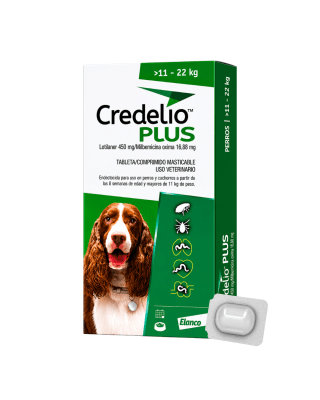 Credelio Plus Para Perros De 11 A 22kg (450 mg) X 1 Tableta