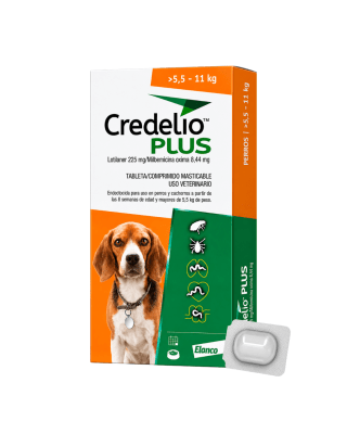 Credelio Plus Para Perros De 5.5 A 11kg (225 mg) x 1 Tableta
