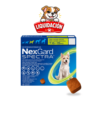 Nexgard Spectra Para Perros De 7.6 a 15kg x 1 tableta (Liquidación)
