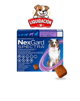 Nexgard Spectra Para Perros de 15.1 a 30kg x 1 Tableta (Liquidación)