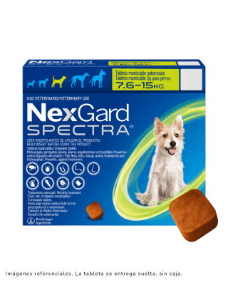 Nexgard Spectra Para Perros De 7.6 a 15kg x 1 tableta suelta