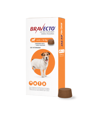 Bravecto 4.5 a 10 Kg (250 mg)