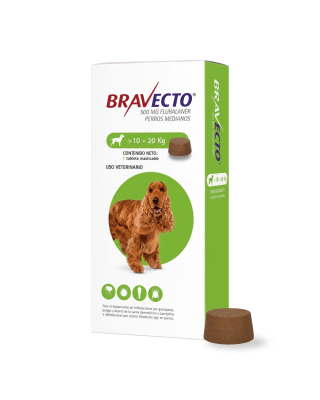 Bravecto 10 a 20 Kg (500 mg)