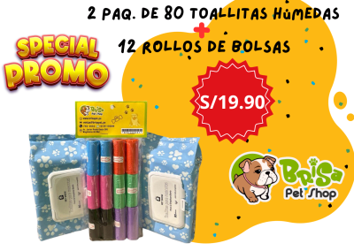 Promo Clean 2 Toallas + 12 Rollos