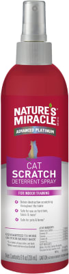 Nature's Miracle Advanced Platinum - Spray disuasorio de arañazos para Gatos, desalienta los arañazos destructivos