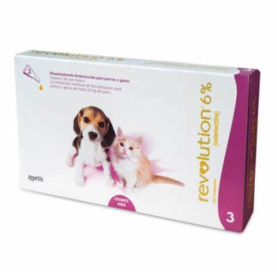 REVOLUTION 6% (ROSADA) PARA PERROS Y GATOS DE HASTA 2.6kg (01 pipeta)