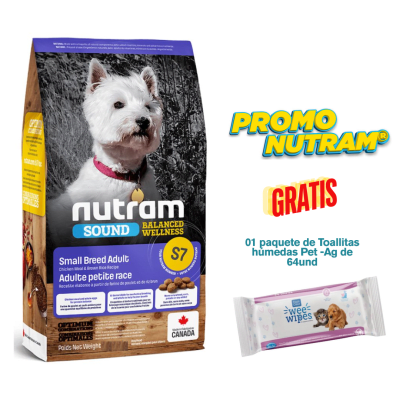 S7 NUTRAM SOUND SMALL BREED ADULT DOG 5.4kg - Promo Pet Ag