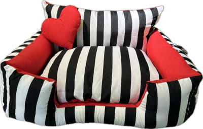 Cama Montcala Modelo Sillón Negro / Blanco