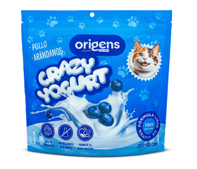 Origens Snack Gato Crazy Yogurt de Pollo y Arándanos 20Gr