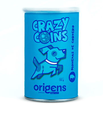 Origens Snacks Perro Crazy Coins Monedas de Cordero 130Gr