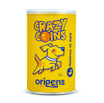Origens Snacks Perro Crazy Coins Monedas de Pato 130Gr