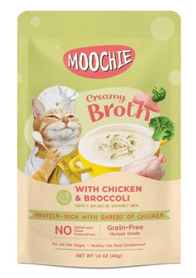 MOOCHIE SOPITAS CREMOSAS CON POLLO y BRÓCOLI - 40gr