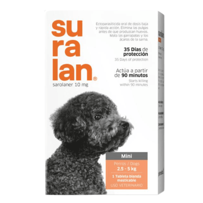 Suralan Antipulgas para Perro - Mini (2.5 a 5kg) 1 tableta