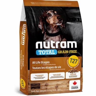 T27 NUTRAM TOTAL GRAIN FREE - TURKEY CHICKEN & DUCK SMALL DOG 5.4kg