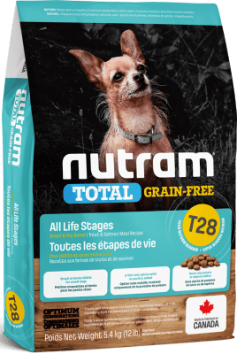 T28 NUTRAM TOTAL GRAIN FREE - SALMÓN & TROUT SMALL DOG 5.4kg (REMATE)